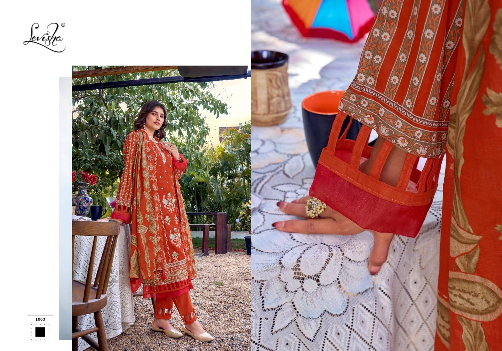 Binsaeed Nx-6 By Levisha 1001 To 1006 Series Designer Suits Camric Lawn Cotton Dresses At Wholesale Price
